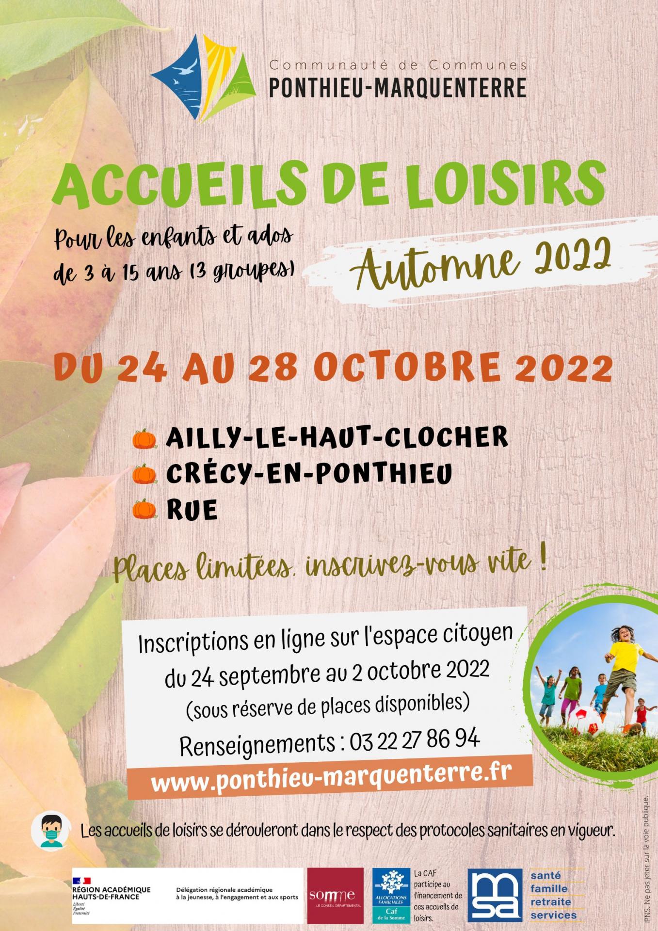 Alsh automne 2022 affiche et flyer