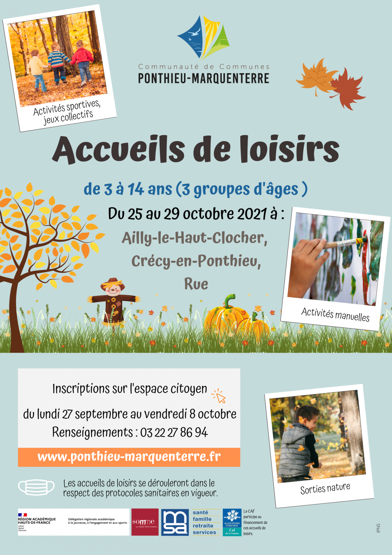 Alsh automne affiche et flyer v b