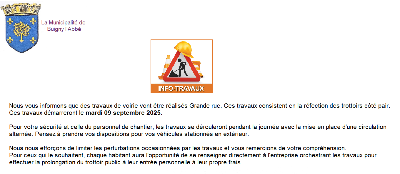 Travaux mairie